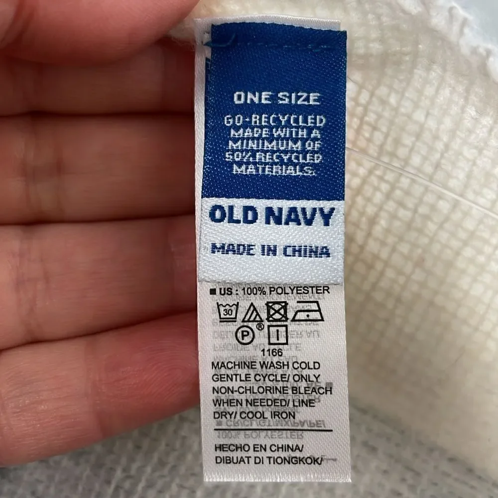 Old Navy Buffalo Plaid Blanket Scarf Light Gray super soft